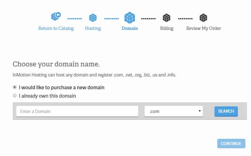 select domain name