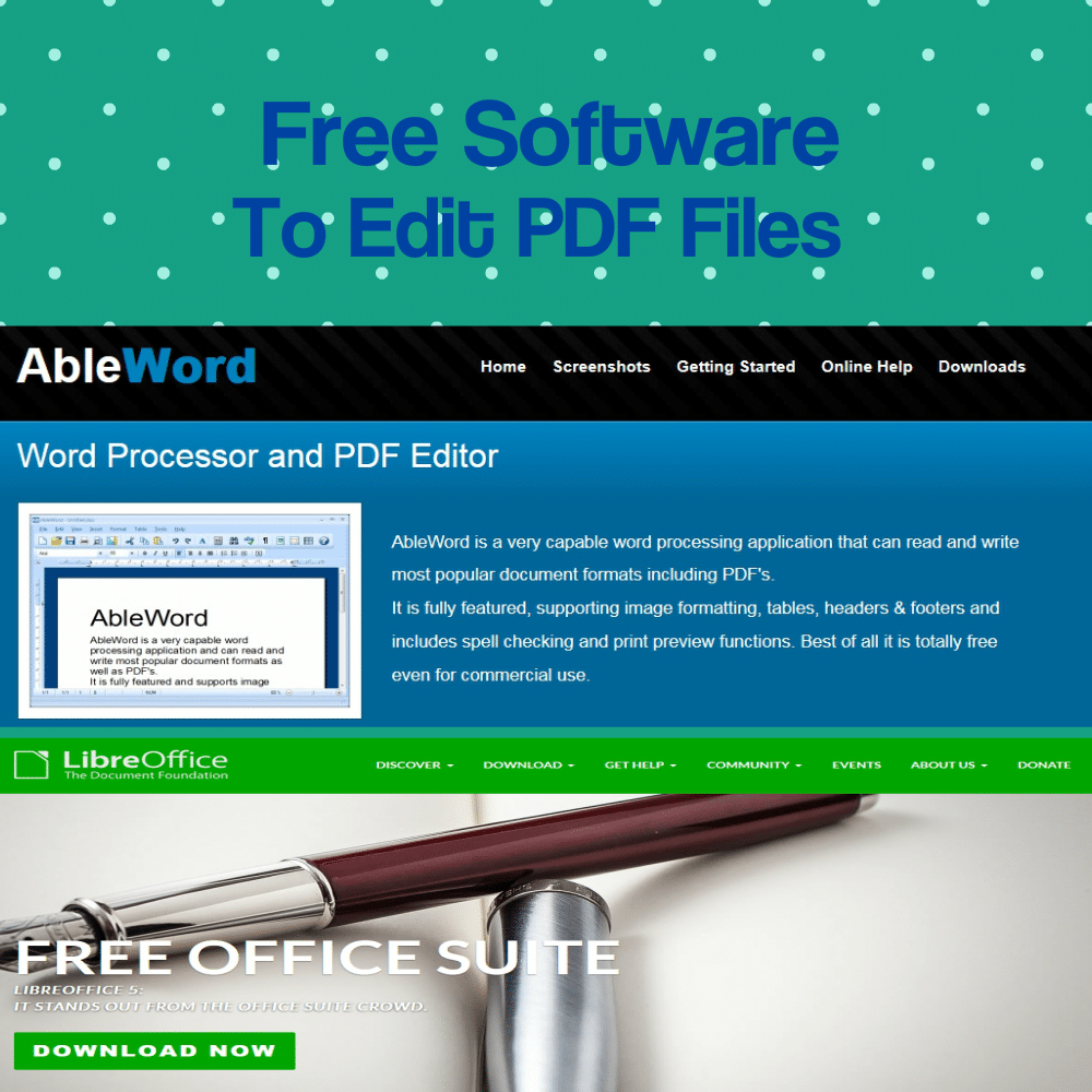 Free software to edit PDF files