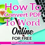 How to Convert PDF to Word Online FREE
